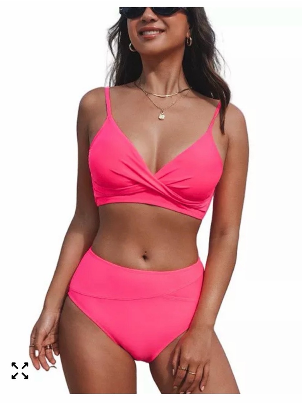 NWT Cupshe Women's Twist High-Waist Bikini - size Medium